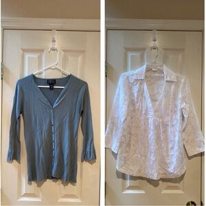 (2) Small Maternity Blouses